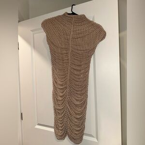 Zara Tan Backless Dress